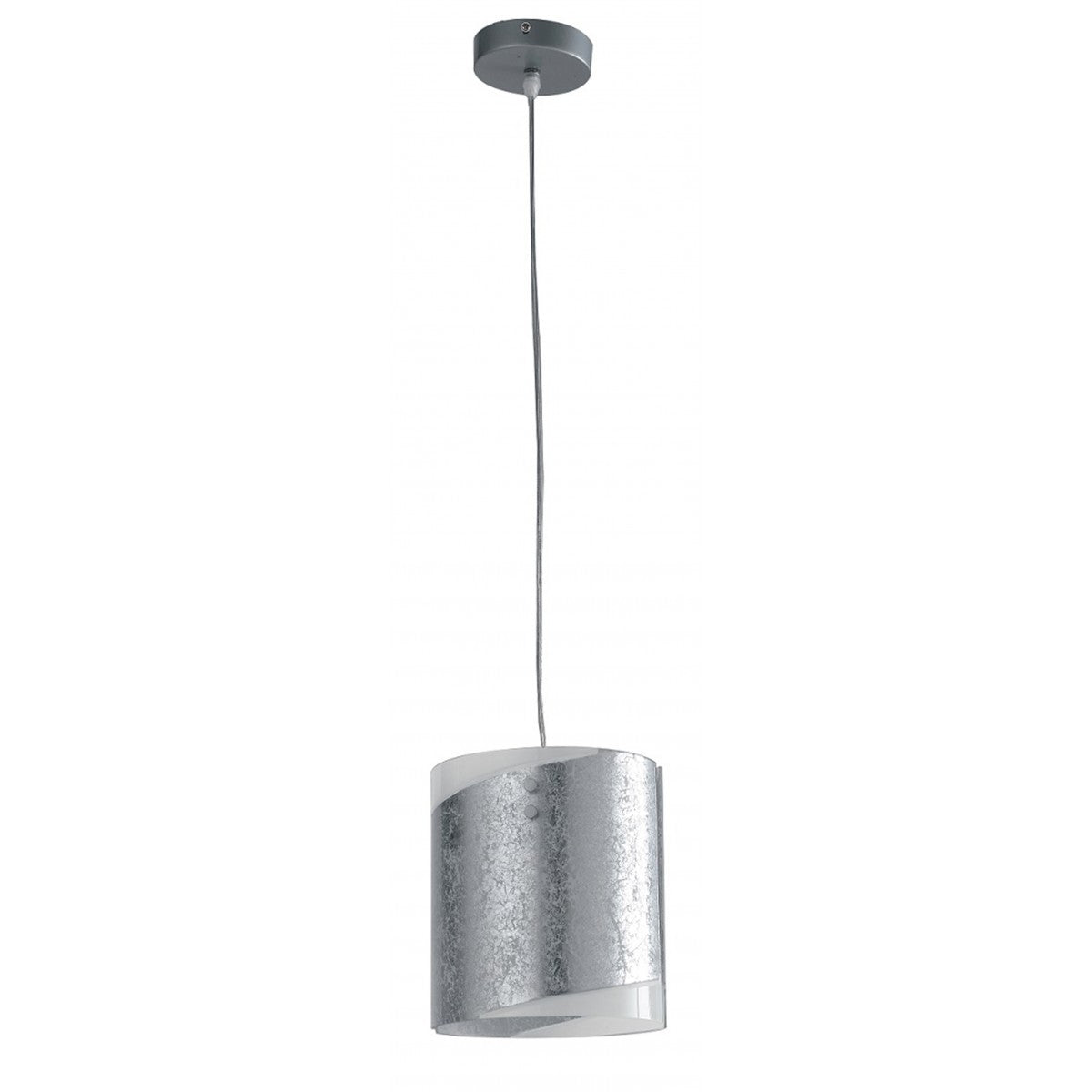 Sospensione in vetro bianco con decori foglia oro/argento 1XE27 non incl. PARIS Sospensione in vetro bianco con decori foglia oro/argento 1XE27 non incl. PARIS